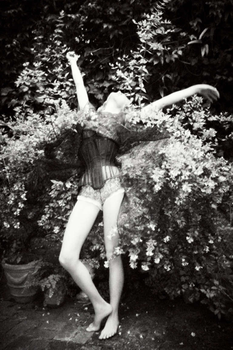 Ellen von Unwerth Black and White Photograph - Butterfly