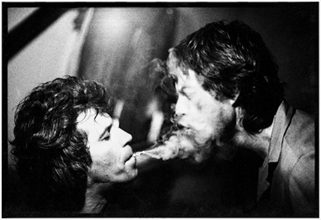Arthur Elgort Black and White Photograph - Keith Richards and Mick Jagger, New York