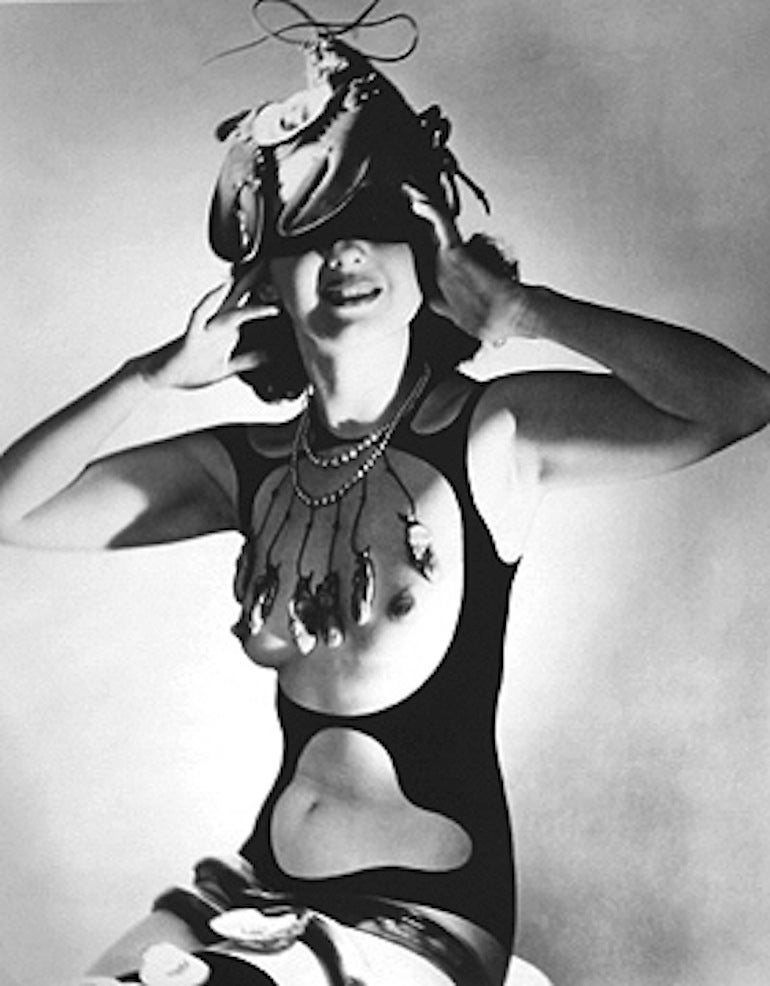 Horst P. Horst Black and White Photograph - Costume Designed for “The Dream of Venus” by Salvador Dali