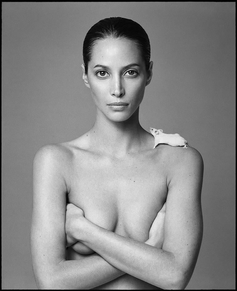 Christy and Mouse, New York - Photograph by Patrick Demarchelier