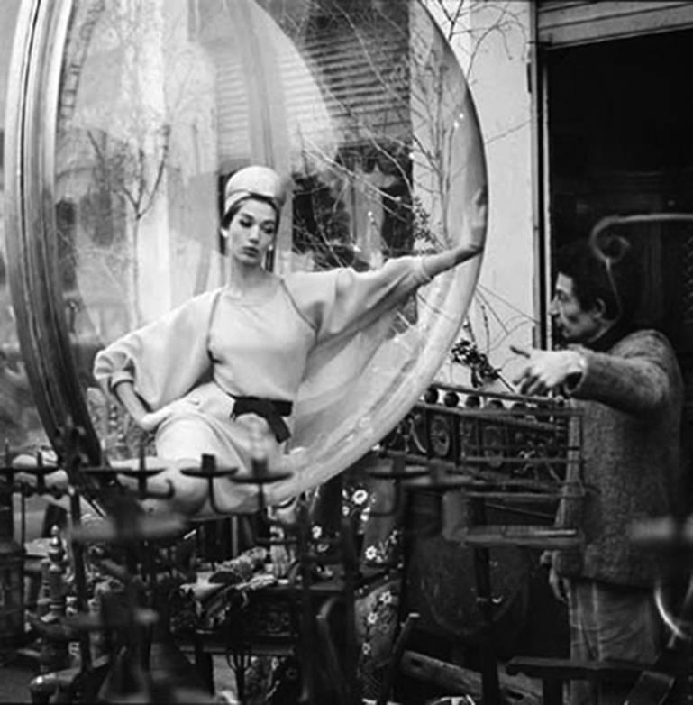 Bird Cage Pout, Paris - Photograph by Melvin Sokolsky