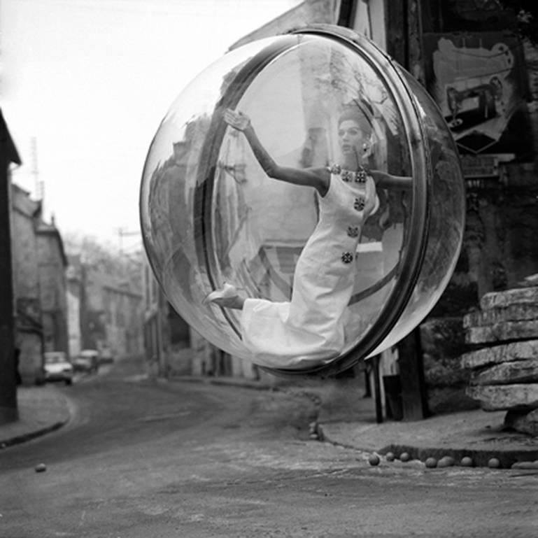 Delvaux Empty Street, Paris - Photograph by Melvin Sokolsky