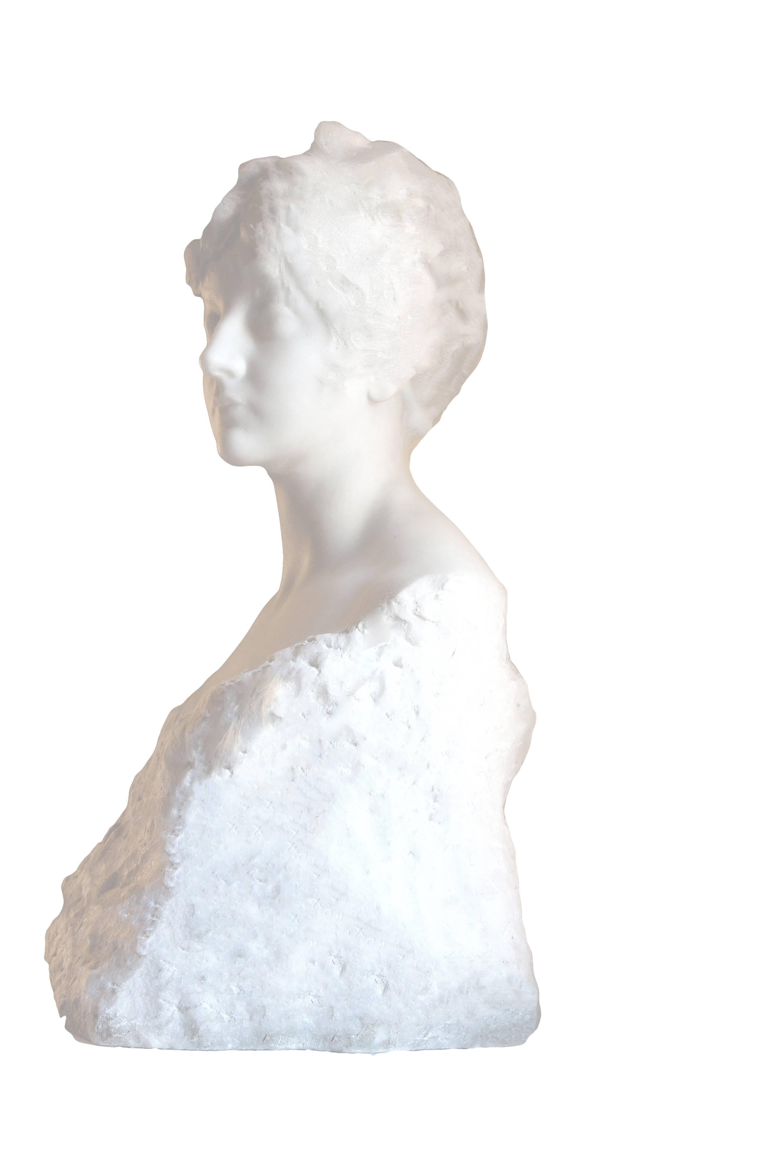 Naum Aronson Nude Sculpture - Bust of a Beauty