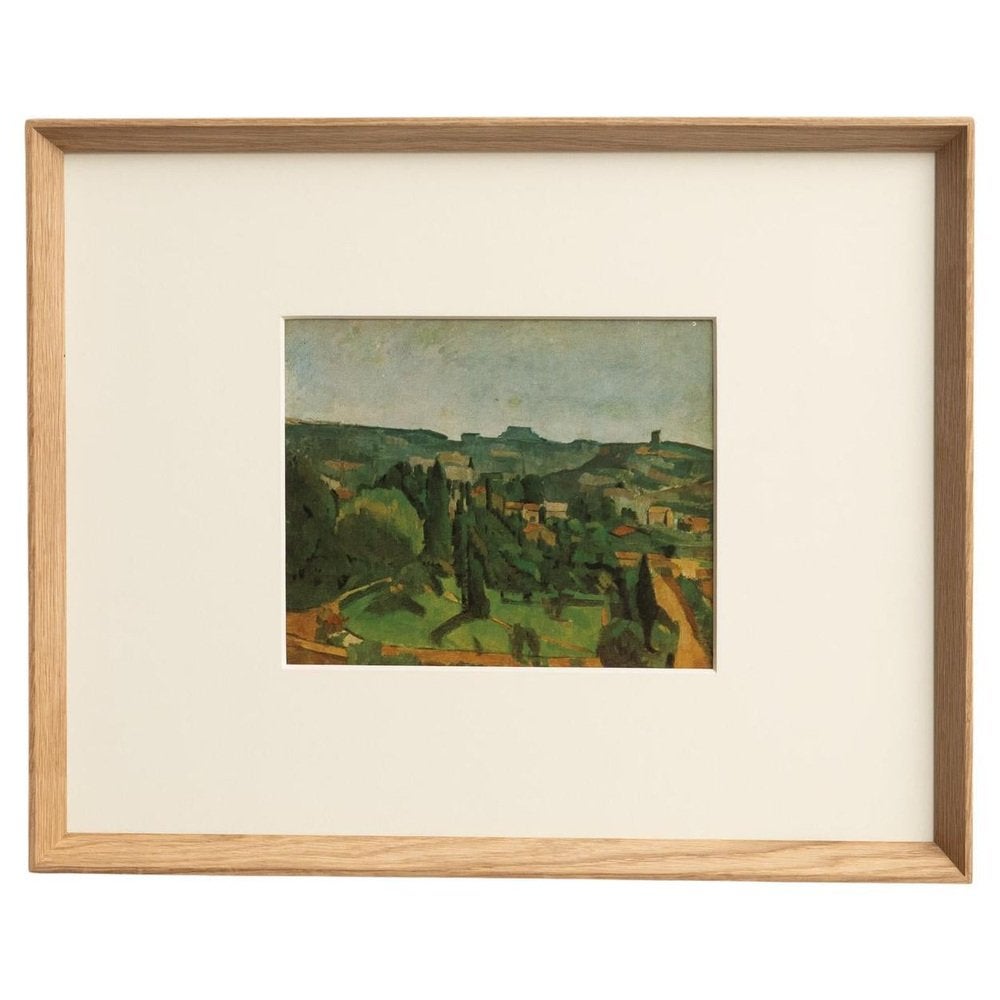 After Paul Cézanne, Figures, Color Cliché Print, 1945, Framed