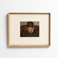 After Paul Cézanne, Figures, Color Cliché Print, 1945, Framed
