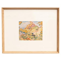 After Othon Friesz, Composition, 1948, Cliche Print, Framed
