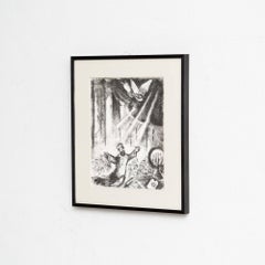 Marc Chagall, Biblical Series, 1956, Framed Black and White Heliogravure
