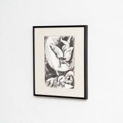 Marc Chagall, Biblical Series, 1956, Framed Black and White Heliogravure