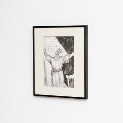 Marc Chagall, Biblical Series, 1956, Framed Black and White Heliogravure