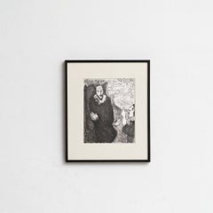 Marc Chagall, Biblical Series, 1956, Framed Black and White Heliogravure