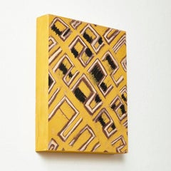Adrian Pintura abstracta contemporánea sobre madera, 2019