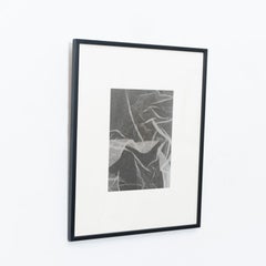 Rayografia astratta contemporanea in bianco e nero, incorniciata, 1/1 di Adrian, 2013