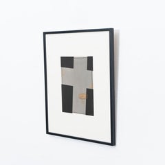Contemporary Black and White Abstract Framed Rayography 1/1 by Adrian 2013
