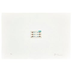 Visuelles Gedicht Lithographie von Joan Brossa, Limitierte Auflage 27/100, 1980