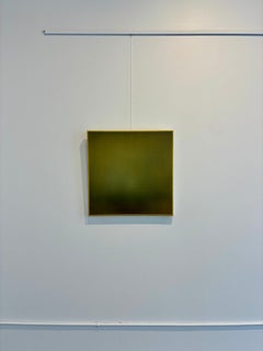 «Deepest Remains II»: Pintura abstracta al óleo sobre lienzo, década de 2010, nueva, 24x24
