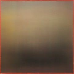 Echoes in Color I: dipinto astratto a olio su tela, anni 2010, nuovo, 24x24