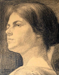 « Portrait de Mlle Vera Bodilly », pastel symboliste d'Émile Barthélemy Fabry