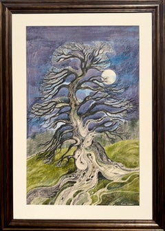 «El árbol del milenio, el roble elefante», acuarela sobre papel de Ronald Maddox