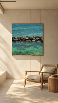 Tumbled Blocks: Abstract Coastal Photography, Archival Pigment Print
