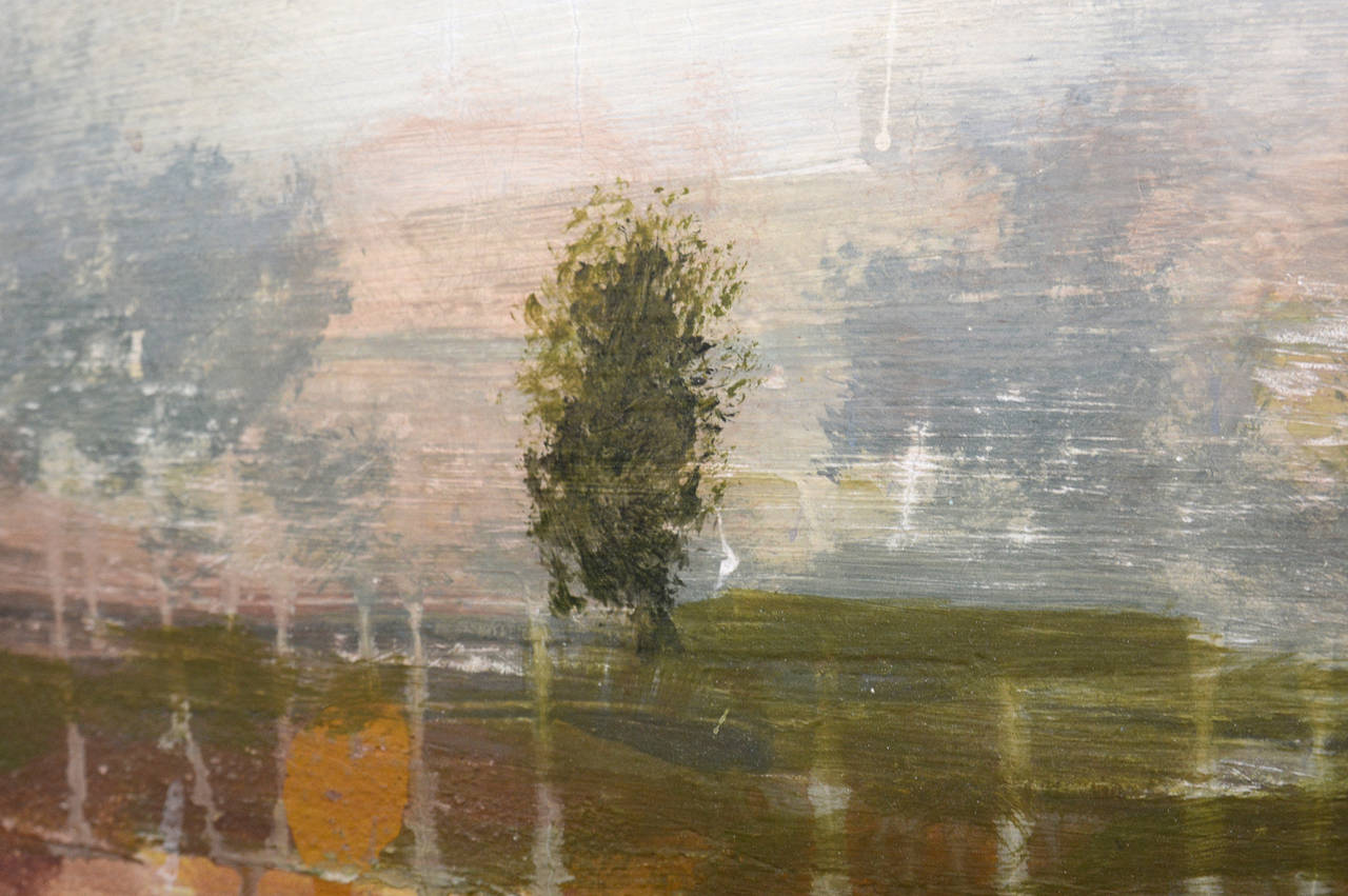 Nuance - Gray Landscape Painting by Peter Hoffer