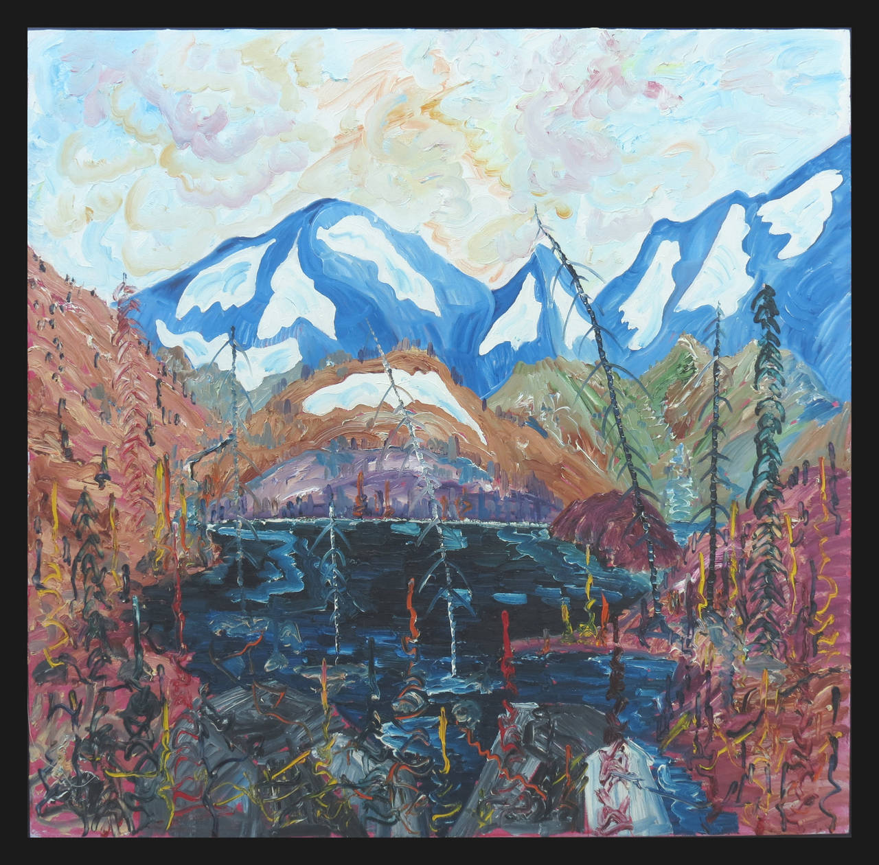 Alex Cameron Landscape Painting - Rockies, Melt Lake