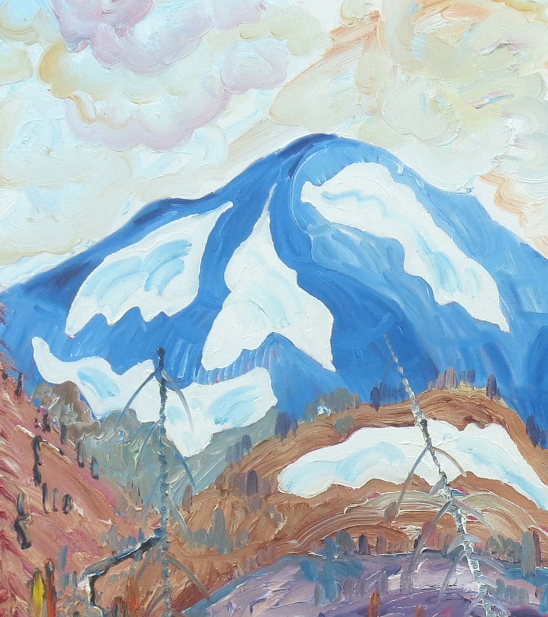 Rockies, Melt Lake - Painting by Alex Cameron