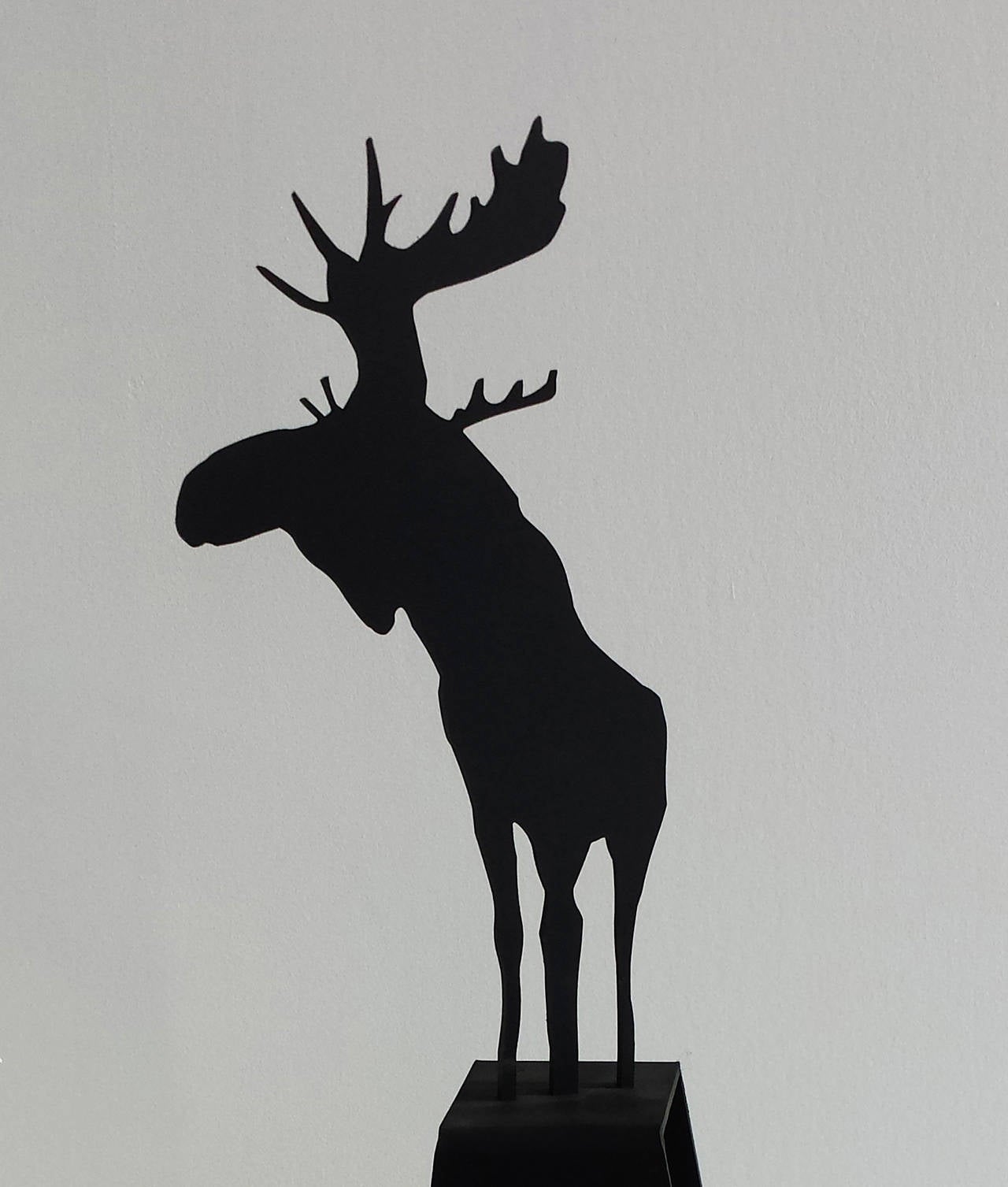 Small Moose 4/4 - Sculpture by Charles Pachter