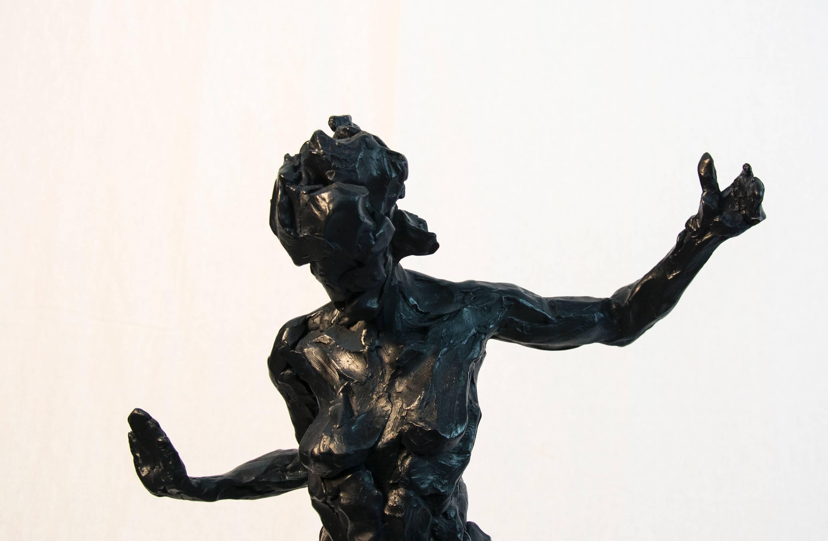 Female Nude, Bronze - Gold Nude Sculpture by Richard Tosczak