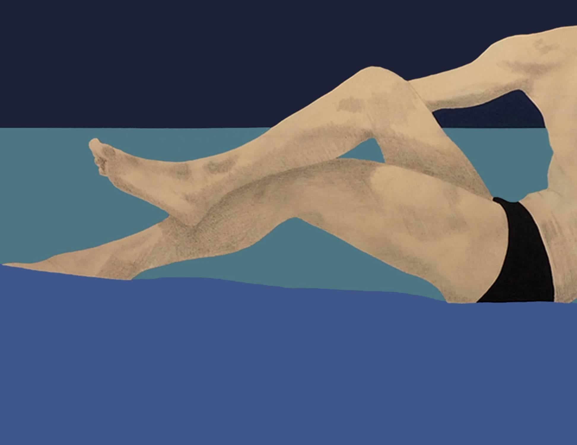 Sea Man - Painting by Charles Pachter