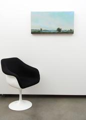 Regione Studio n. 3 - paesaggio, alberi, contemporaneo, acrilico, resina su pannello