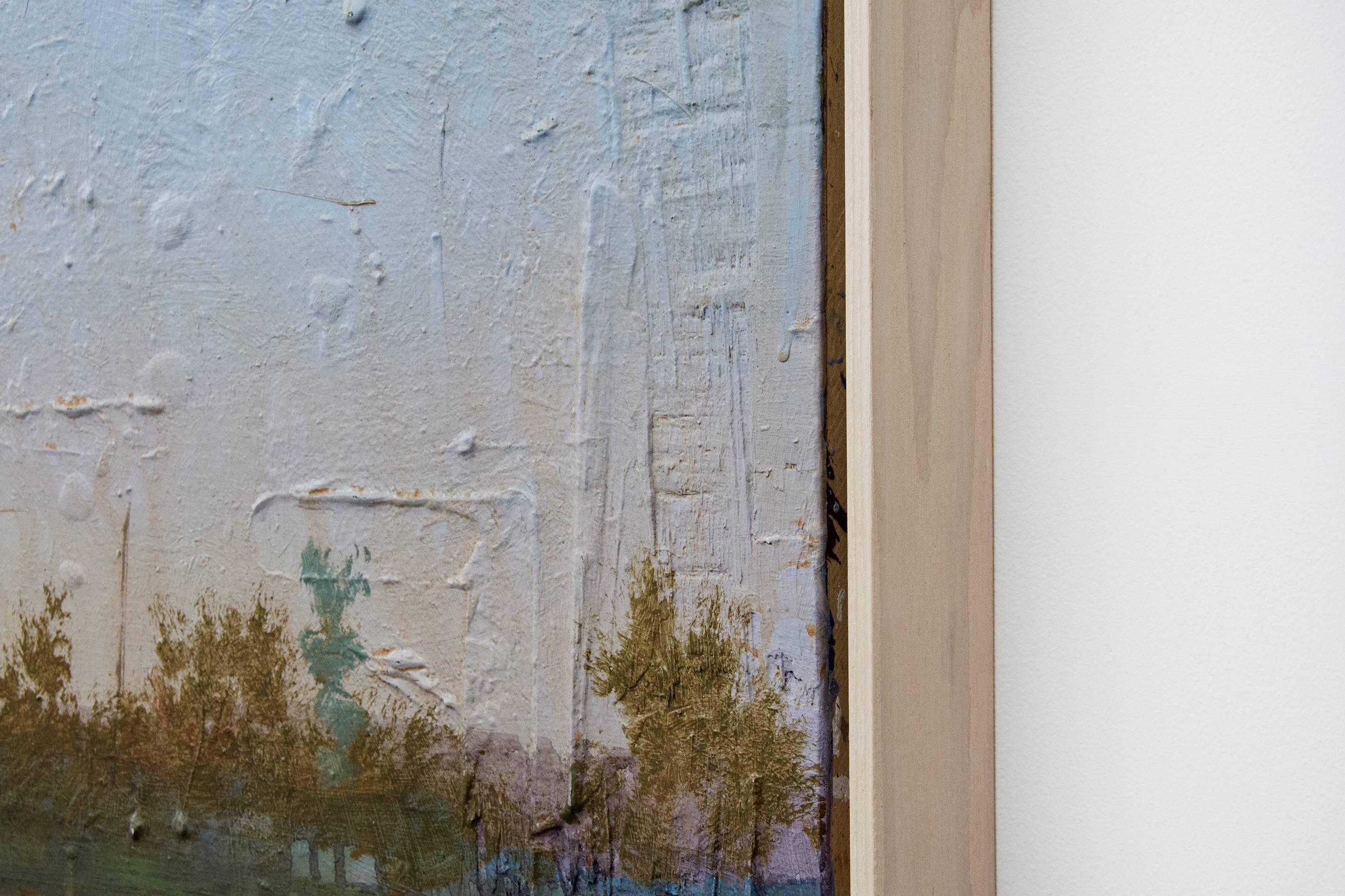 Tree Study at Dusk - paesaggio, alberi, contemporaneo, acrilico e resina su pannello - Painting Contemporaneo di Peter Hoffer