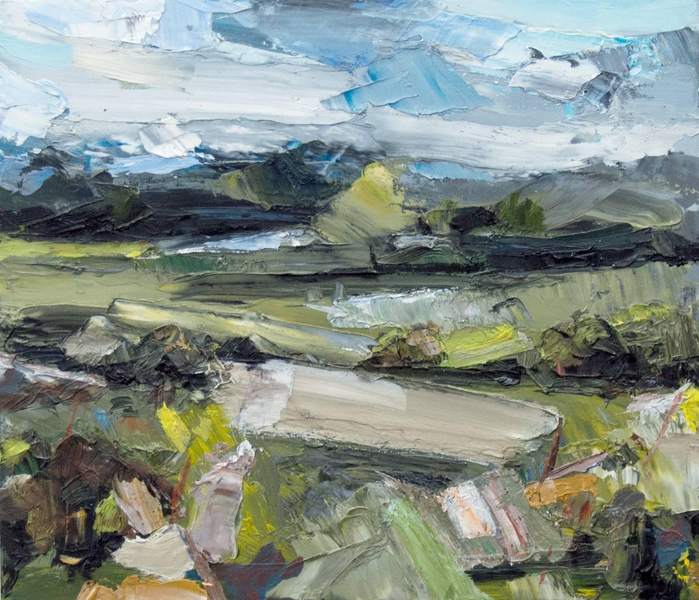 Simon Andrew Landscape Painting - Scrubland