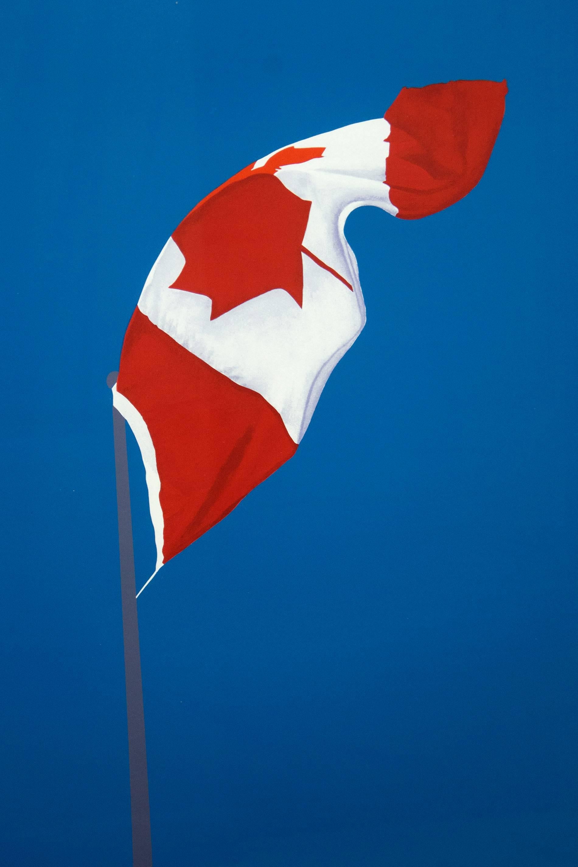 Charles Pachter Print - The Painted Flag 
