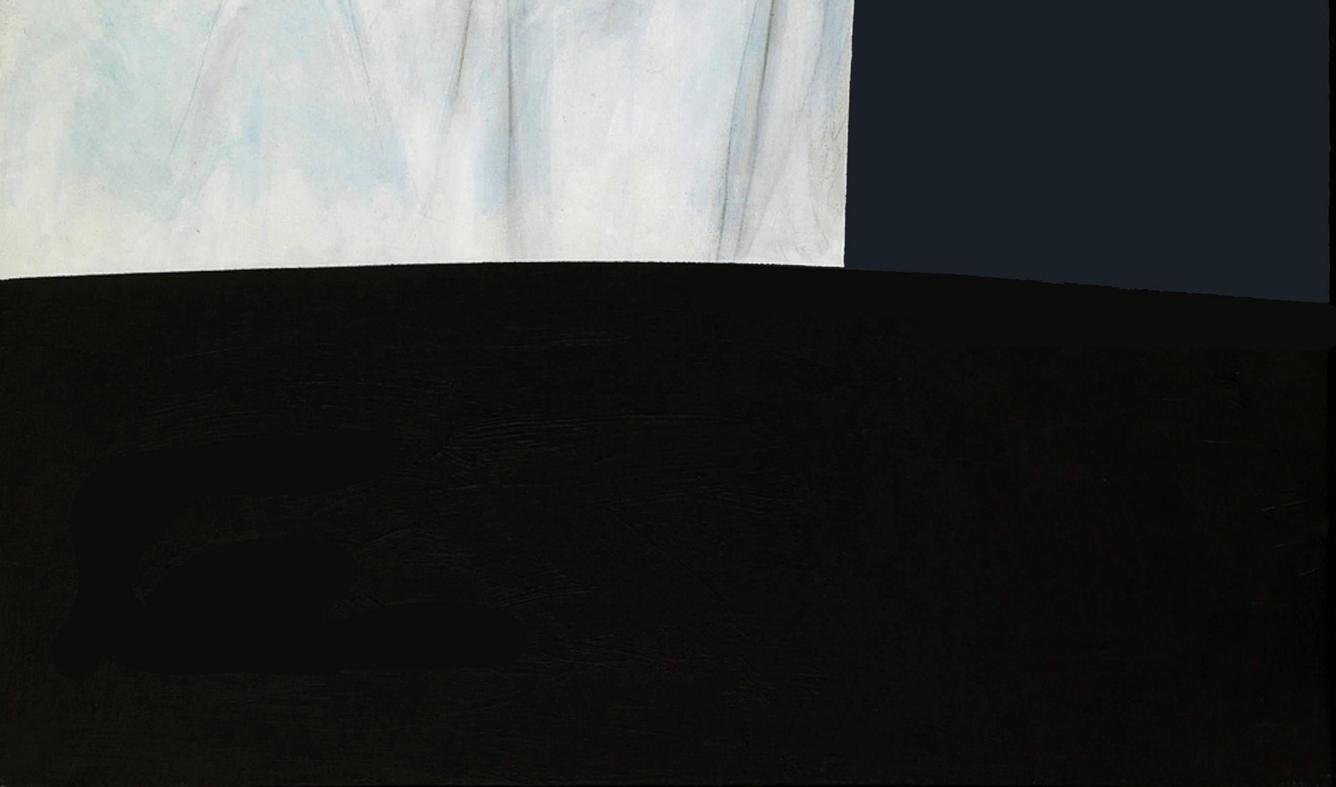 Night : The Canvas House - pop-art, minimaliste, contemporain, acrylique sur toile - Contemporain Painting par Charles Pachter