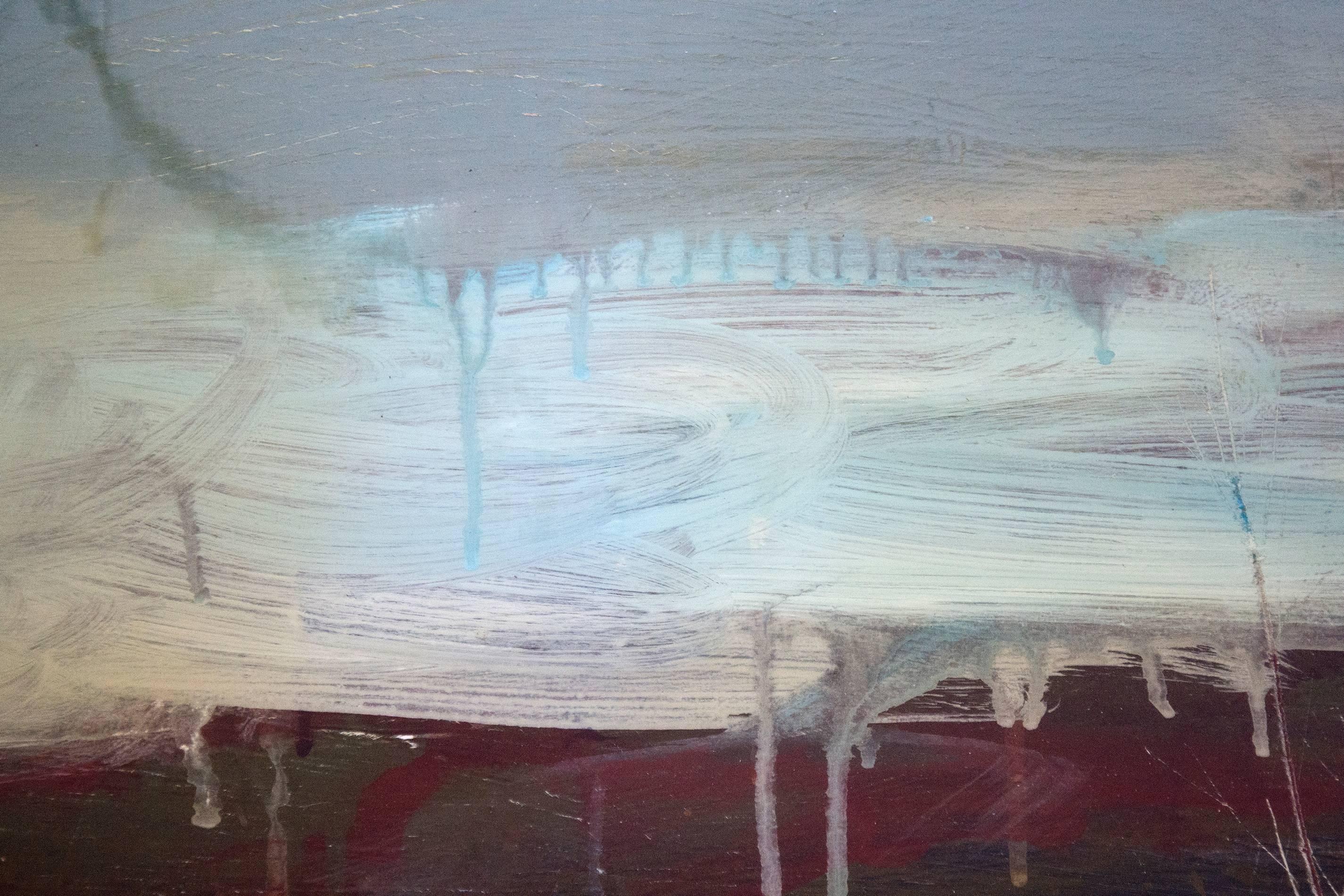 Panoramico n. 2 - morbido, foresta, paesaggio, contemporaneo, acrilico, resina su pannello in vendita 1