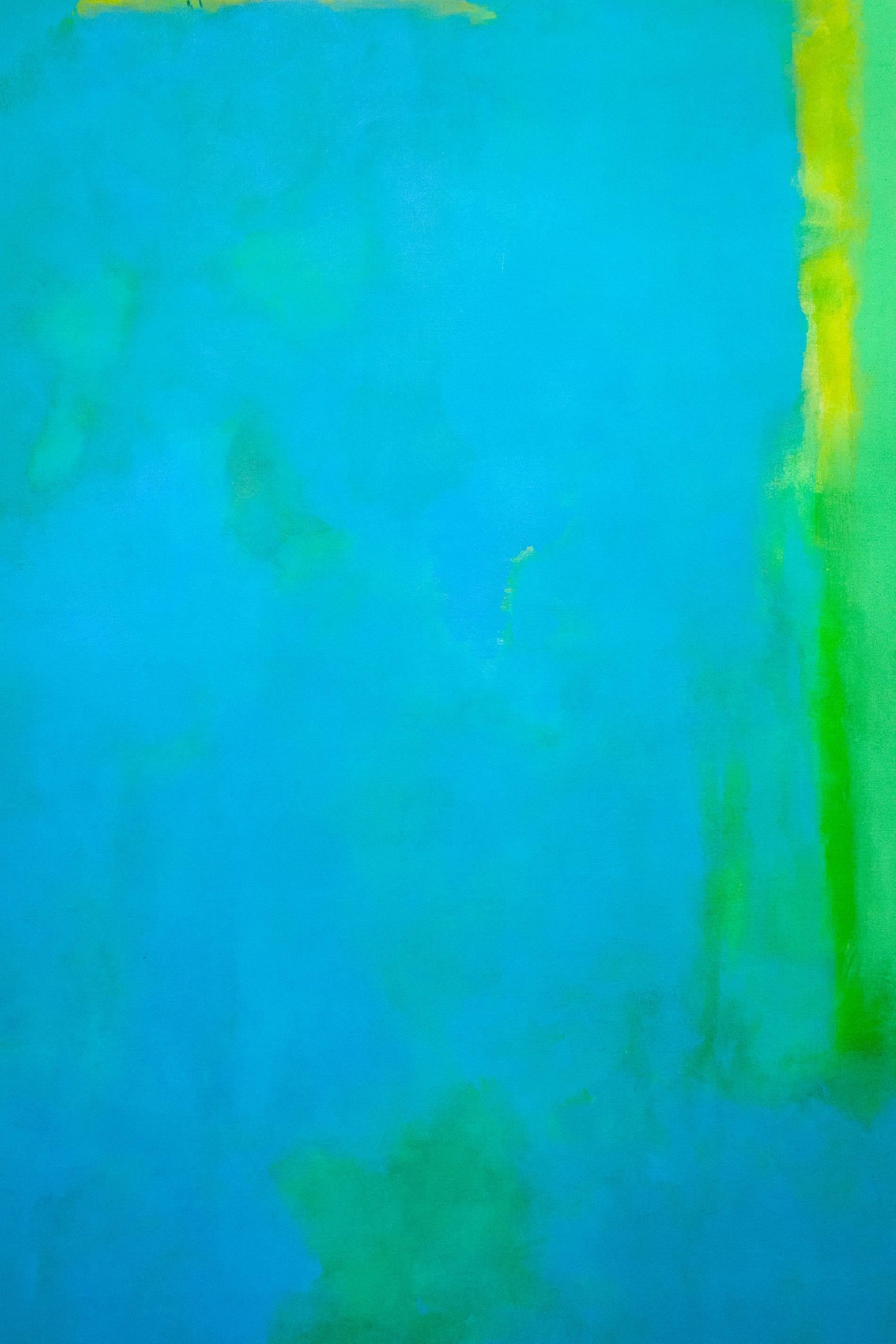 Sogdiana  - Blue Abstract Painting by John Richard Fox