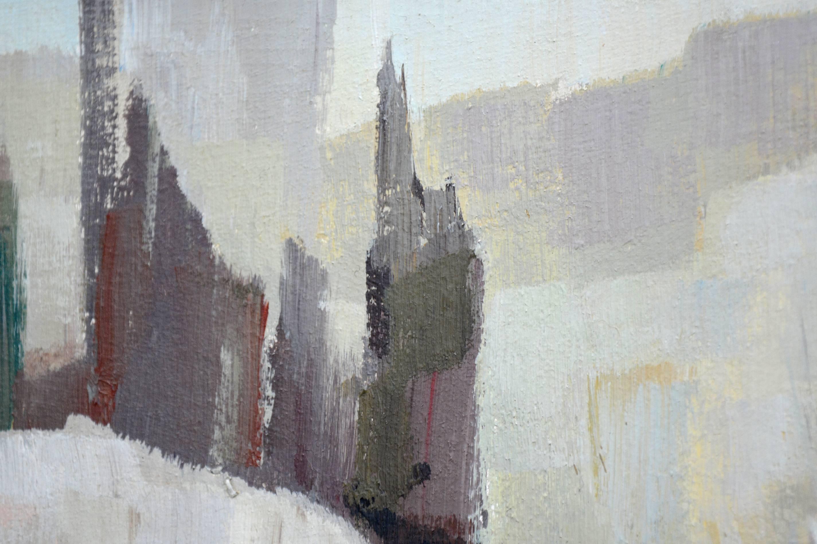 Last Ice, Old Woman River, Lake Superior - Painting by Hilton Hassell