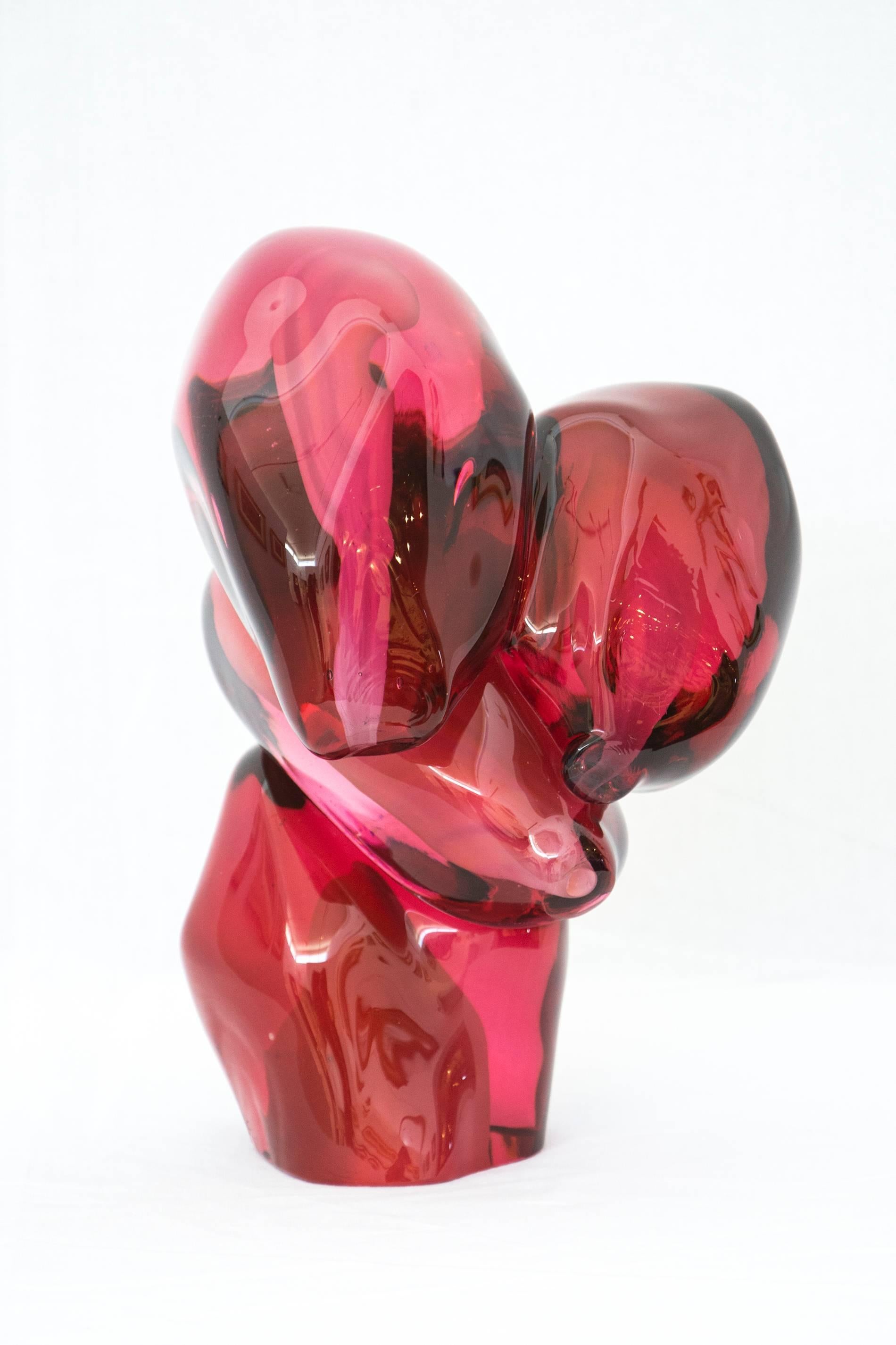 Pomegranate Seeds Raised - Sculpture by Catherine Vamvakas Lay
