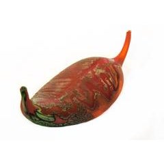 Fallen Glass Leaf, Red and Orange 6