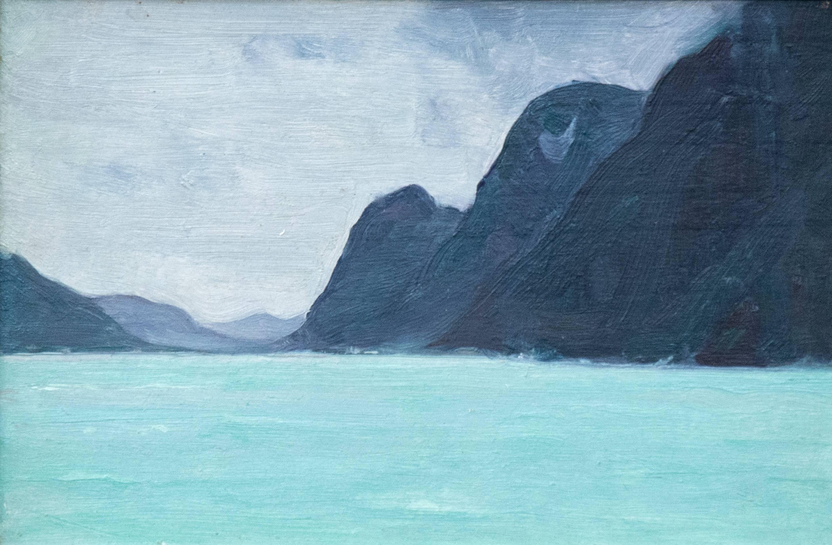 Clarence Alphonse Gagnon Landscape Painting - La Riviere Vefsna- Helgeland, Norvege 