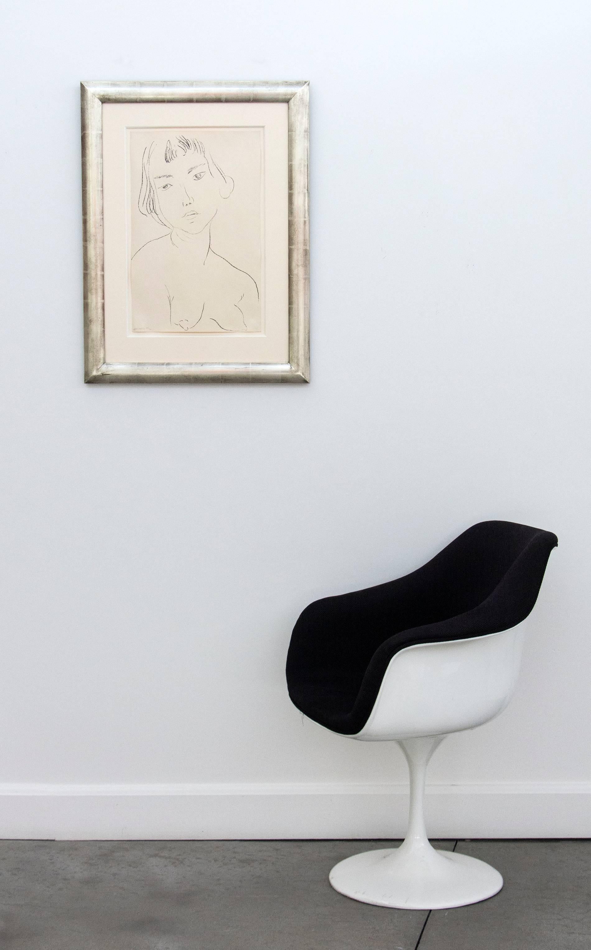 Visage légèrement penché vers la gauche - Modern Print by Henri Matisse