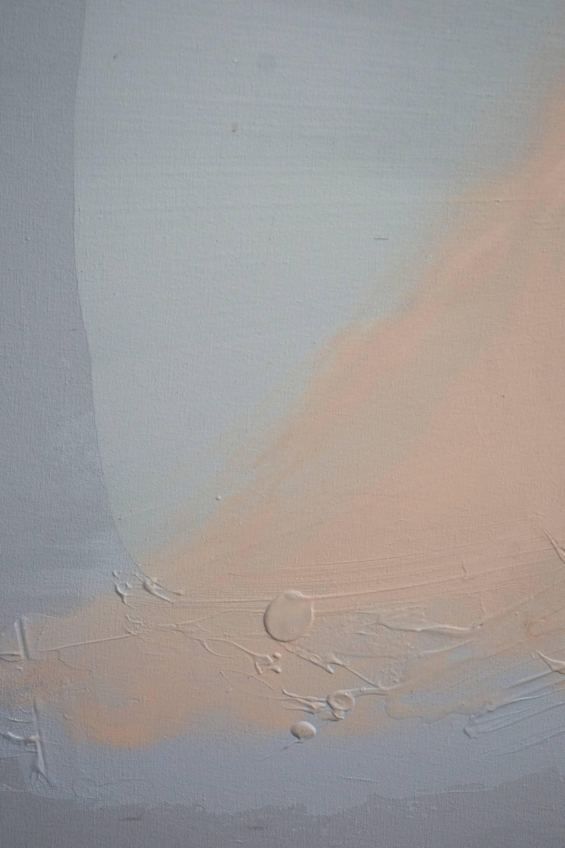 Real Politics - Beige Abstract Painting by Joseph Drapell