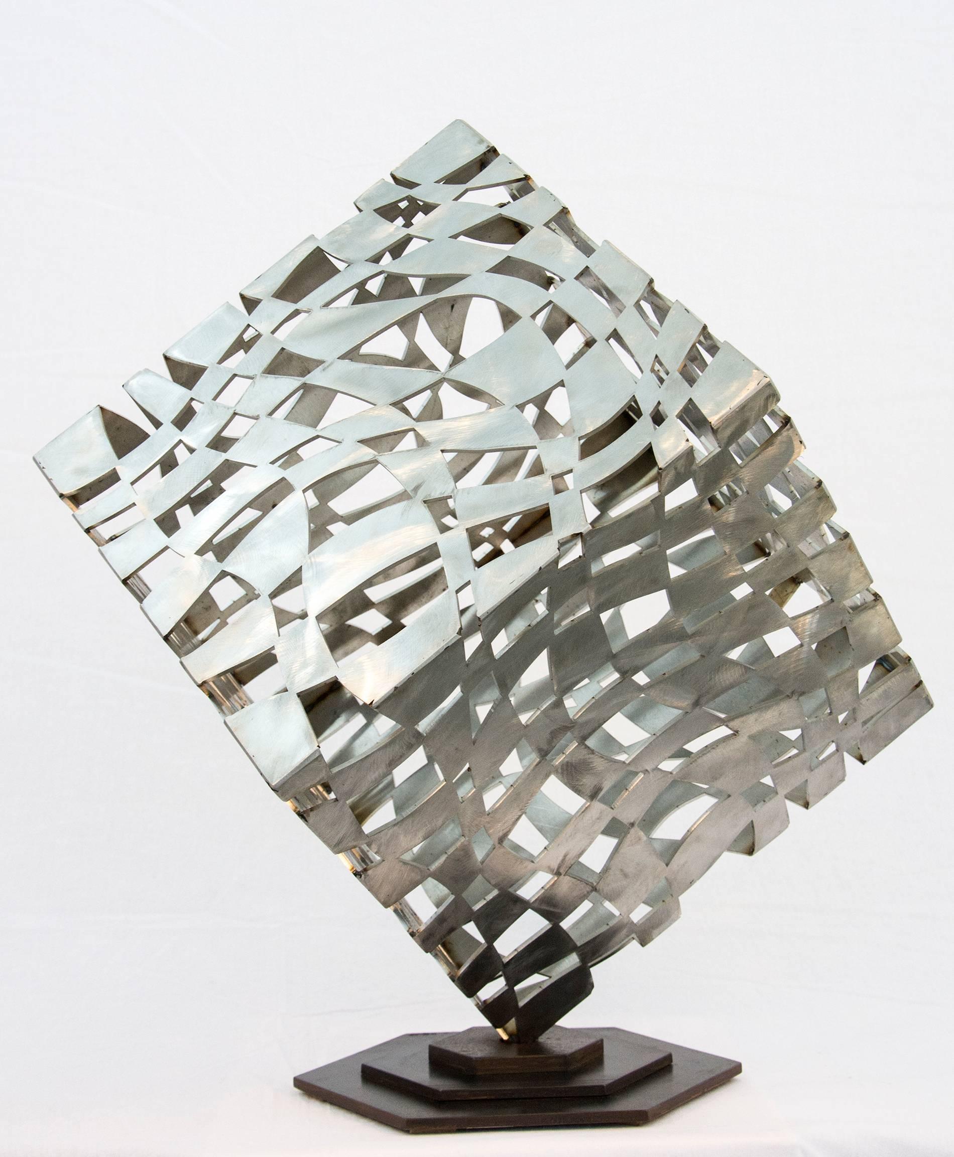 Gord Smith Abstract Sculpture - Optic Cube
