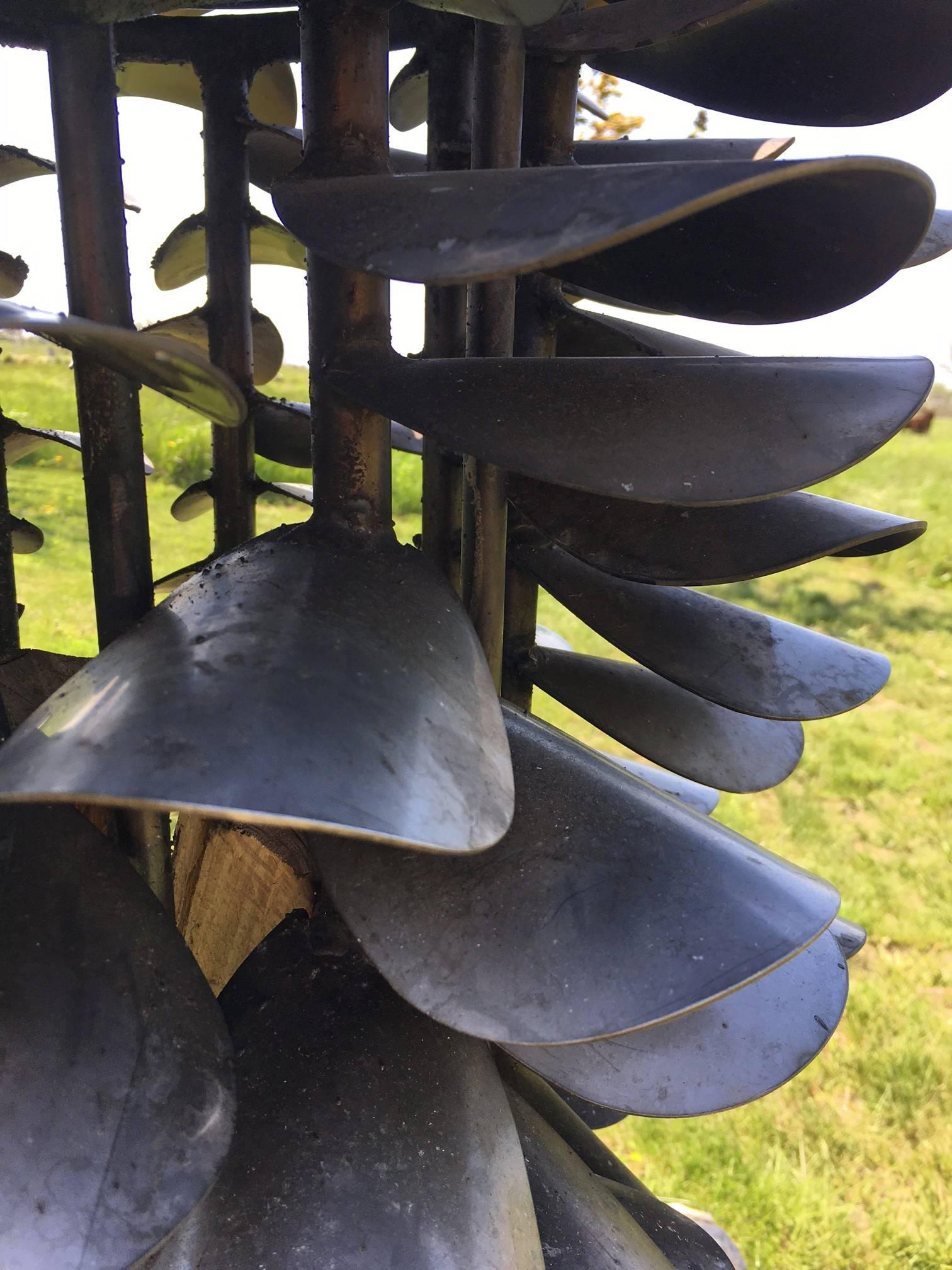 Vertical Fire Cone - Contemporary Sculpture by Floyd Elzinga