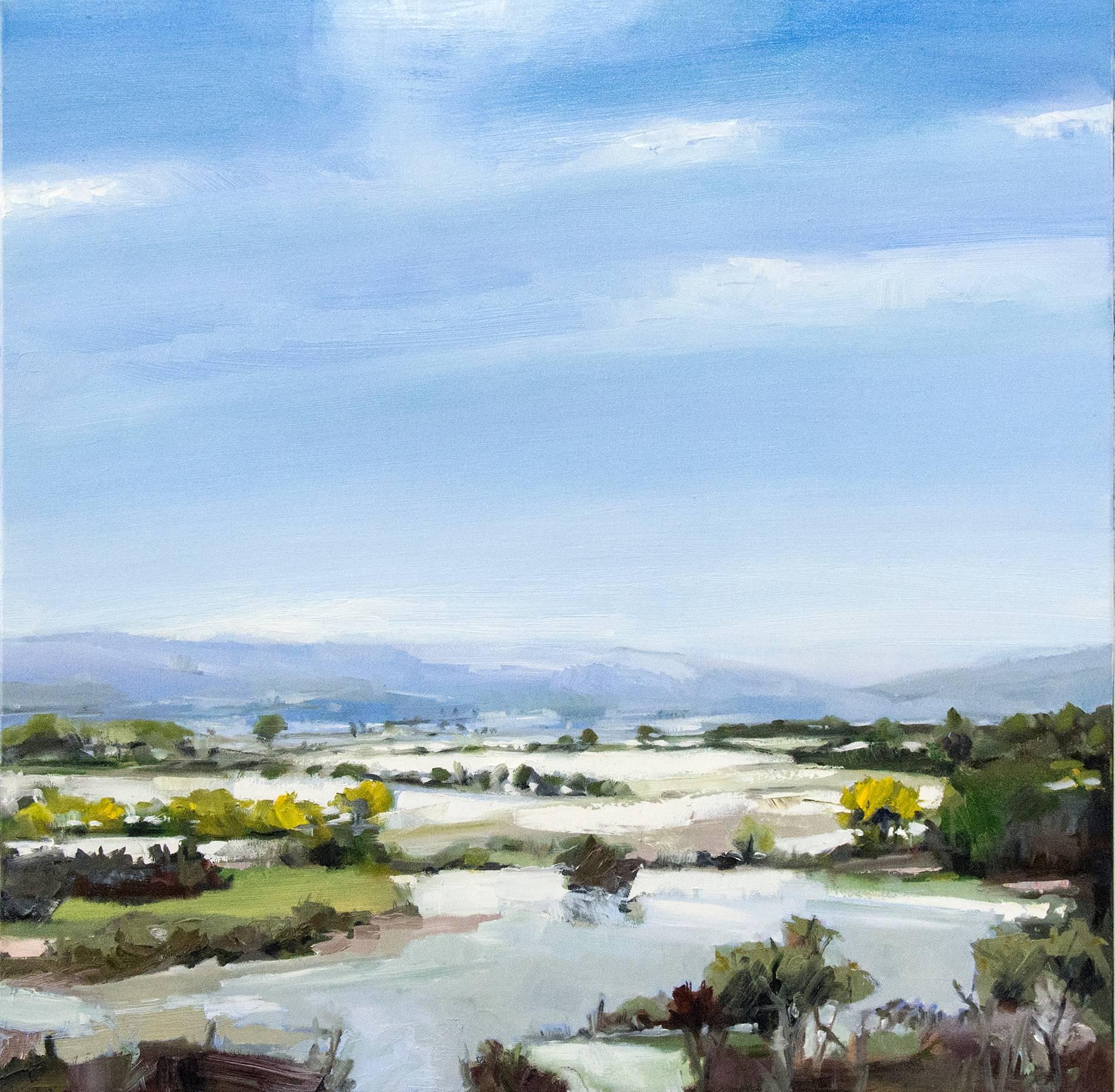 Simon Andrew Landscape Painting - Late Snow Fall