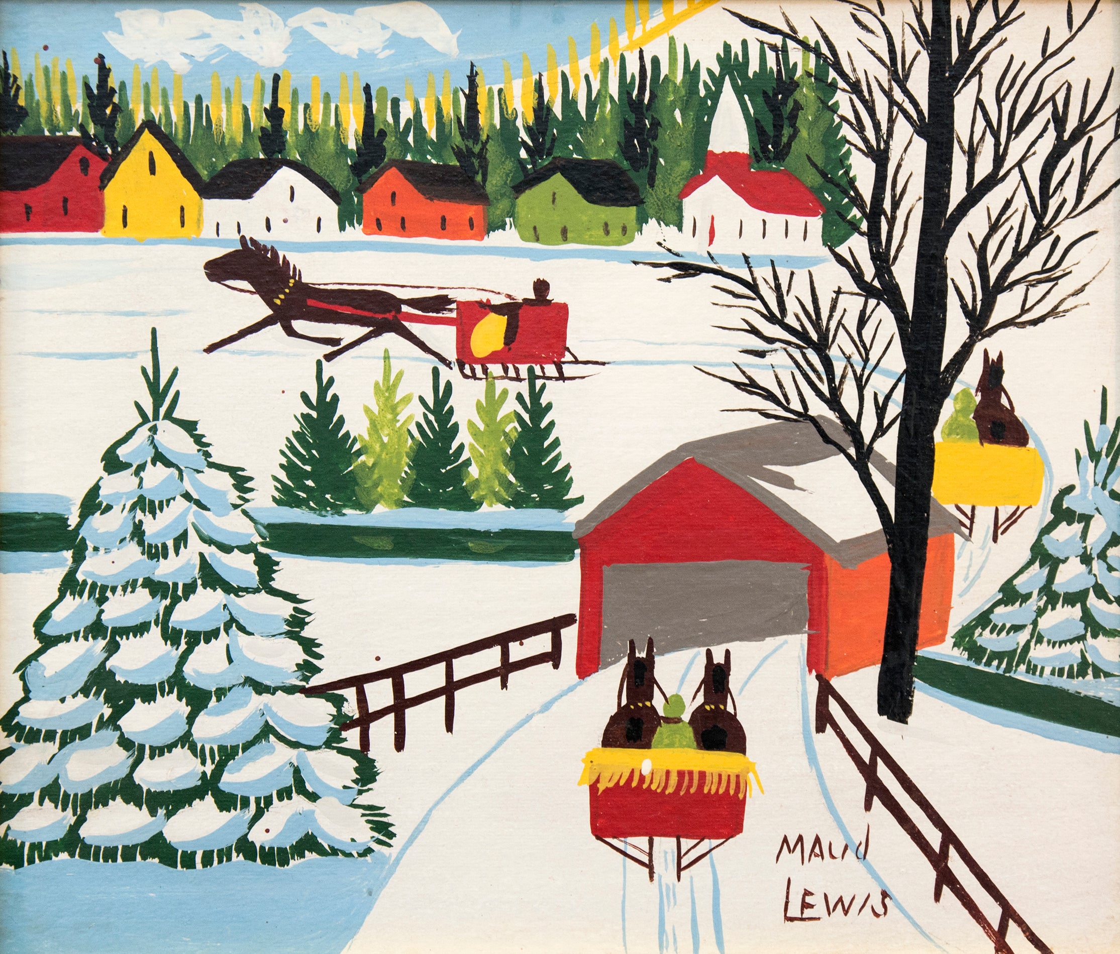 Maud Lewis Covered Bridge At 1stdibs - 