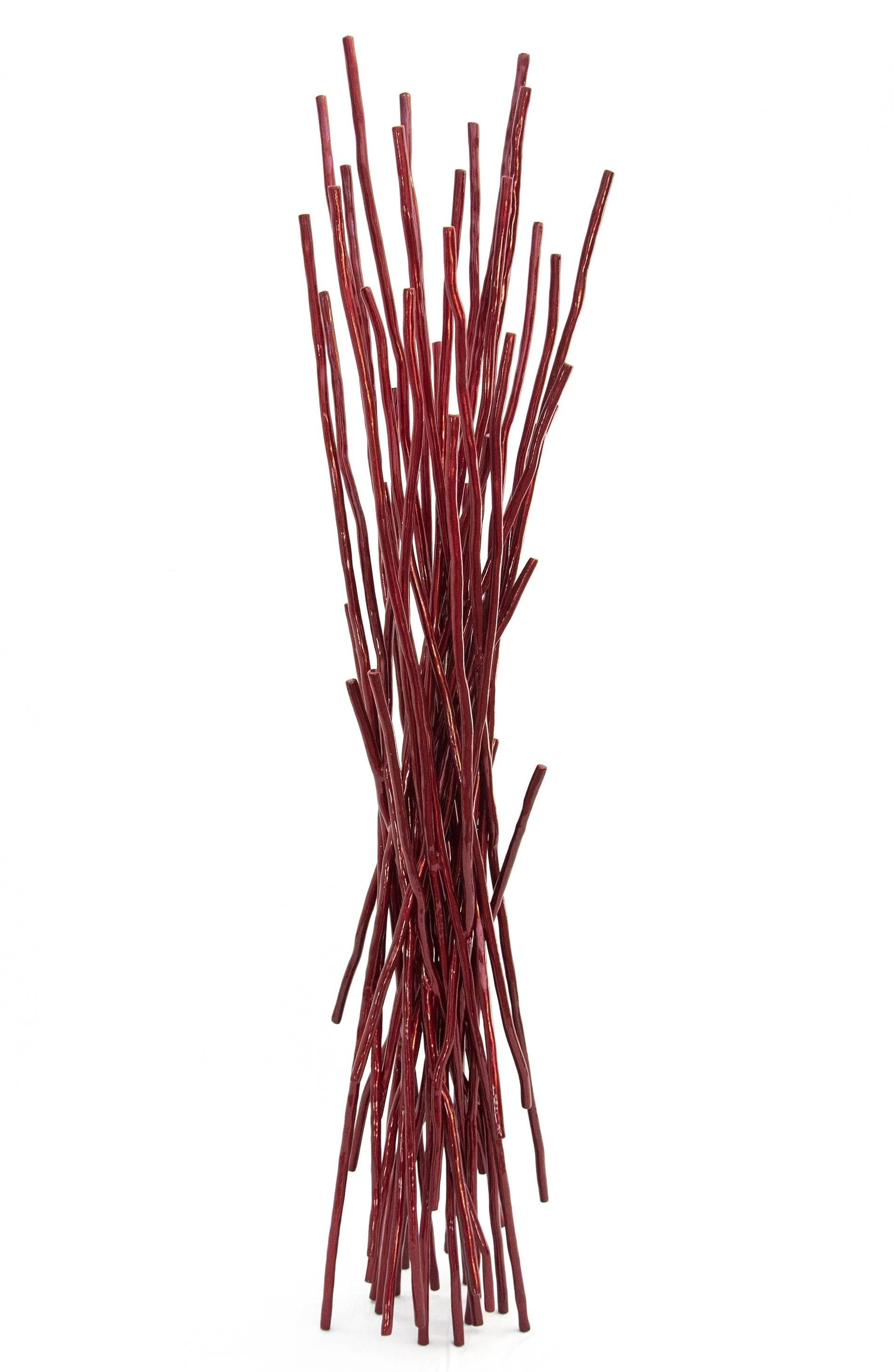 Shayne Dark Abstract Sculpture - Torrential Series, Candy Red