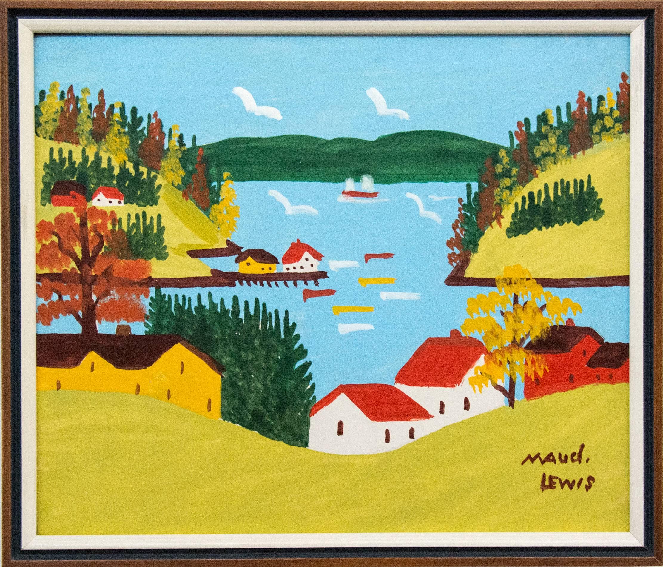 Sandy Cove - Painting by Maud Lewis