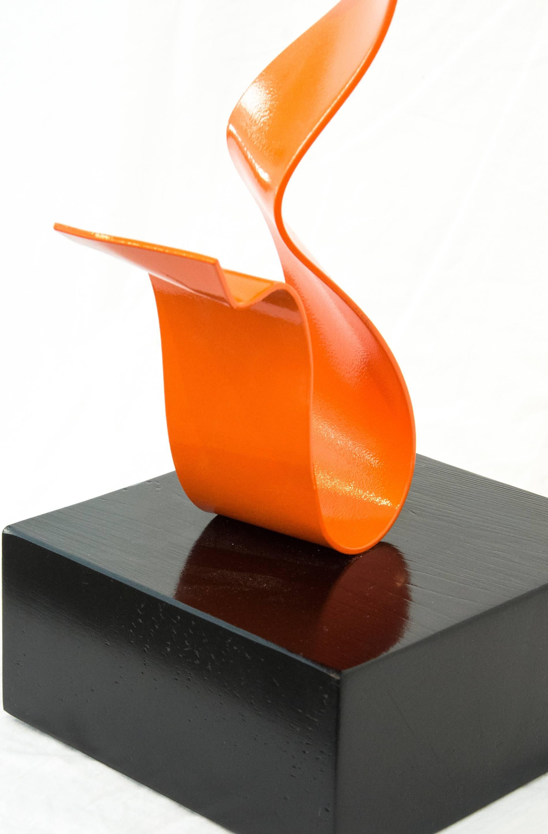 Unwound Orange - Sculpture by Mark Birksted