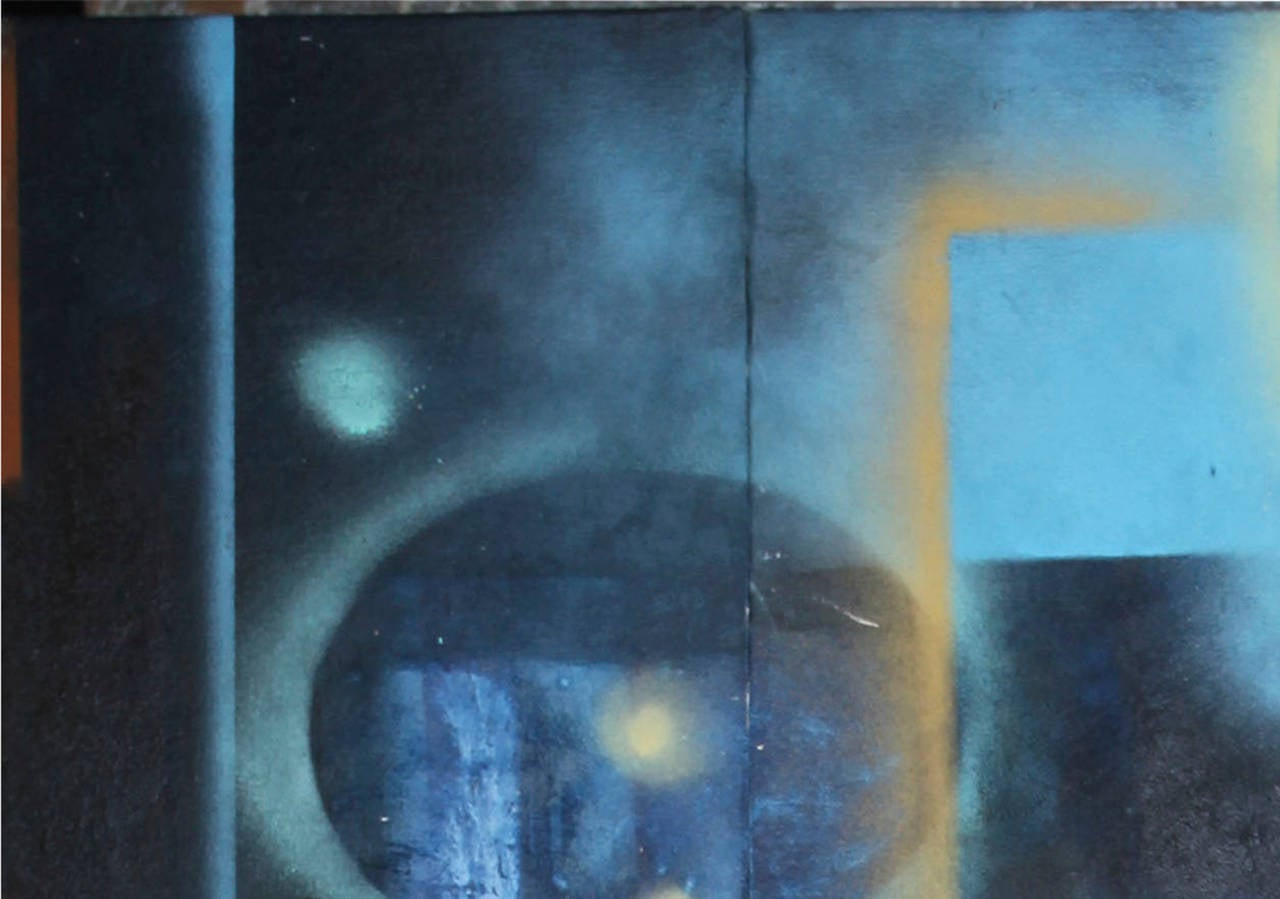 Sacred-Heart – groß, modisch, weiblich, abstrakt, Graffiti, Harz, Acryl, Tafel – Painting von Peter Hoffer